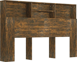 vidaXL - Hoofdbordkast - 160x19x103,5 - cm - gerookt - eikenkleurig