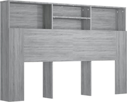 vidaXL - Hoofdbordkast - 160x19x103,5 - cm - grijs - sonoma - eikenkleurig