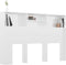 vidaXL - Hoofdbordkast - 160x19x103,5 - cm - hoogglans - wit