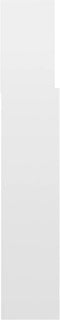 vidaXL - Hoofdbordkast - 160x19x103,5 - cm - hoogglans - wit
