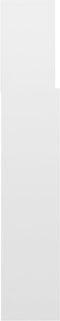 vidaXL - Hoofdbordkast - 160x19x103,5 - cm - hoogglans - wit
