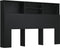 vidaXL - Hoofdbordkast - 160x19x103,5 - cm - zwart