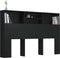 vidaXL - Hoofdbordkast - 160x19x103,5 - cm - zwart
