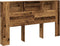 vidaXL - Hoofdbordkast - 180x18,5x102,5 - cm - bewerkt - hout - oud - houtkleurig