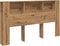 vidaXL - Hoofdbordkast - 180x18,5x102,5 - cm - bewerkt - hout - artisanaal - eiken