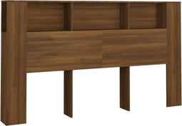 vidaXL - Hoofdbordkast - 180x18,5x104,5 - cm - bruin - eikenkleur