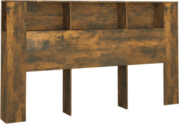 vidaXL - Hoofdbordkast - 180x18,5x104,5 - cm - gerookt - eikenkleurig