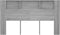 vidaXL - Hoofdbordkast - 180x18,5x104,5 - cm - grijs - sonoma - eikenkleurig