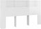 vidaXL - Hoofdbordkast - 180x18,5x104,5 - cm - hoogglans - wit