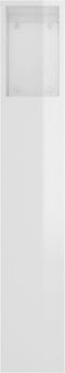 vidaXL - Hoofdbordkast - 180x18,5x104,5 - cm - hoogglans - wit