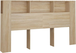 vidaXL - Hoofdbordkast - 180x18,5x104,5 - cm - sonoma - eikenkleurig