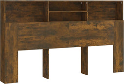 vidaXL - Hoofdbordkast - 180x19x103,5 - cm - gerookt - eikenkleurig