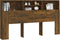 vidaXL - Hoofdbordkast - 180x19x103,5 - cm - gerookt - eikenkleurig