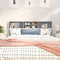vidaXL - Hoofdbordkast - 180x19x103,5 - cm - grijs - sonoma - eikenkleurig