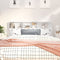 vidaXL - Hoofdbordkast - 180x19x103,5 - cm - hoogglans - wit