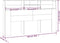 vidaXL - Hoofdbordkast - 180x19x103,5 - cm - hoogglans - wit