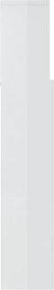 vidaXL - Hoofdbordkast - 180x19x103,5 - cm - hoogglans - wit