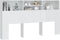 vidaXL - Hoofdbordkast - 180x19x103,5 - cm - hoogglans - wit