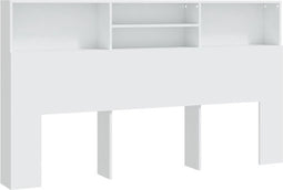 vidaXL - Hoofdbordkast - 180x19x103,5 - cm - wit