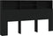 vidaXL - Hoofdbordkast - 180x19x103,5 - cm - zwart