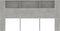 vidaXL - Hoofdbordkast - 200x18,5x104,5 - cm - betongrijs