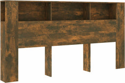 vidaXL - Hoofdbordkast - 200x18,5x104,5 - cm - gerookt - eikenkleurig