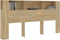 vidaXL - Hoofdbordkast - 200x18,5x104,5 - cm - gerookt - eikenkleurig