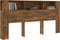 vidaXL - Hoofdbordkast - 200x18,5x104,5 - cm - gerookt - eikenkleurig