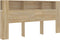 vidaXL - Hoofdbordkast - 200x18,5x104,5 - cm - gerookt - eikenkleurig