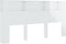vidaXL - Hoofdbordkast - 200x18,5x104,5 - cm - hoogglans - wit