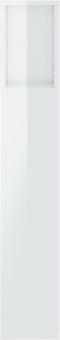vidaXL - Hoofdbordkast - 200x18,5x104,5 - cm - hoogglans - wit