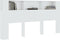 vidaXL - Hoofdbordkast - 200x18,5x104,5 - cm - hoogglans - wit