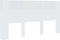 vidaXL - Hoofdbordkast - 200x18,5x104,5 - cm - wit