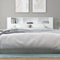 vidaXL - Hoofdbordkast - 200x18,5x104,5 - cm - wit
