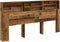 vidaXL - Hoofdbordkast - 200x19x103,5 - cm - bewerkt - hout - oud - houtkleurig