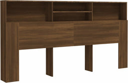 vidaXL - Hoofdbordkast - 200x19x103,5 - cm - bruin - eikenkleur