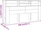 vidaXL - Hoofdbordkast - 200x19x103,5 - cm - bruin - eikenkleur