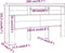 vidaXL - Hoofdbordkast - 200x19x103,5 - cm - sonoma - eikenkleurig