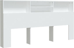 vidaXL - Hoofdbordkast - 200x19x103,5 - cm - wit