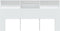 vidaXL - Hoofdbordkast - 200x19x103,5 - cm - wit