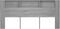 vidaXL - Hoofdbordkast - 220x18,5x104,5 - cm - grijs - sonoma - eikenkleurig