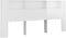 vidaXL - Hoofdbordkast - 220x18,5x104,5 - cm - hoogglans - wit