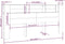 vidaXL - Hoofdbordkast - 220x18,5x104,5 - cm - sonoma - eikenkleurig