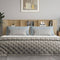 vidaXL - Hoofdbordkast - 220x18,5x104,5 - cm - sonoma - eikenkleurig
