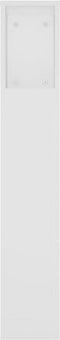 vidaXL - Hoofdbordkast - 220x18,5x104,5 - cm - wit