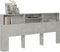 vidaXL - Hoofdbordkast - 220x19x103,5 - cm - betongrijs