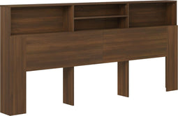 vidaXL - Hoofdbordkast - 220x19x103,5 - cm - bruin - eikenkleur