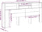 vidaXL - Hoofdbordkast - 220x19x103,5 - cm - grijs - sonoma - eikenkleurig