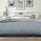 vidaXL - Hoofdbordkast - 220x19x103,5 - cm - hoogglans - wit