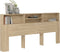 vidaXL - Hoofdbordkast - 220x19x103,5 - cm - sonoma - eikenkleurig